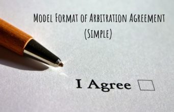 Model Format of Arbitration Agreement (Simple)
