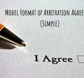 Model Format of Arbitration Agreement (Simple)