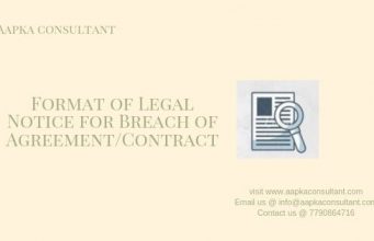 Format of Legal Notice for Breach of Agreement_Contract