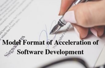 Model Format of Acceleration of Software Development