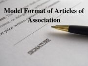 Model Format of Articles of Association