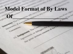 Model Format of By Laws Of____________________