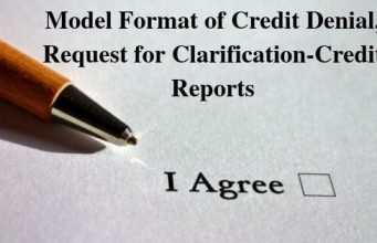 Model Format of Credit Denial, Request for Clarification-Credit Reports