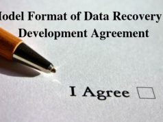Model Format of Data Recovery or Development Agreement