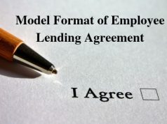 Model Format of Employee Lending Agreement