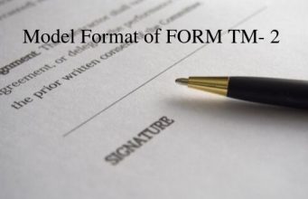 Model Format of FORM TM- 2