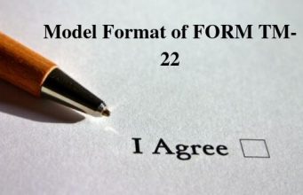 Model Format of FORM TM- 22