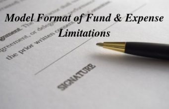 Model Format of Fund & Expense Limitations