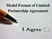 Model Format of Limited Partnership Agreement
