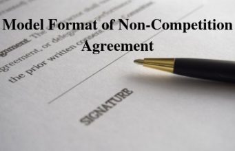 Model Format of Non-Competition Agreement