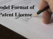 Model Format of Patent License