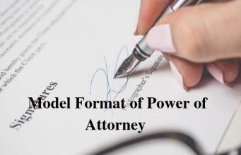 Model Format of Power of Attorney