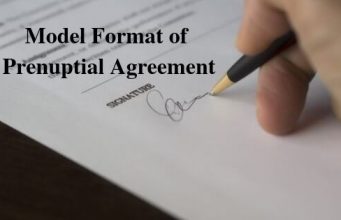 Model Format of Prenuptial Agreement