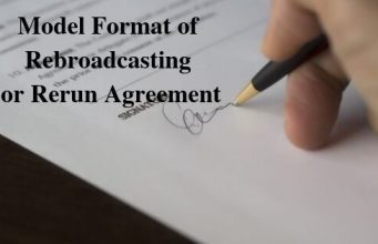 Model Format of Rebroadcasting or Rerun Agreement