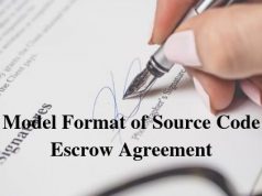 Model Format of Source Code Escrow Agreement
