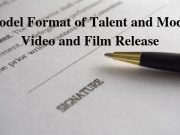 Model Format of Talent and Model Video and Film Release