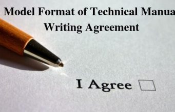 Model Format of Technical Manual Writing Agreement