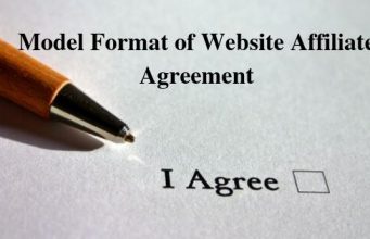 Model Format of Website Affiliate Agreement