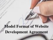 Model Format of Website Development Agreement