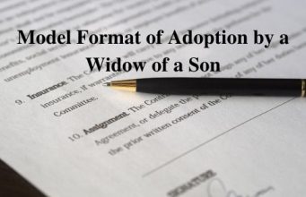 Adoption by a Widow of a Son