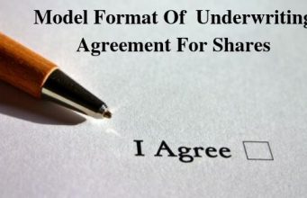 Model Format Of Underwriting Agreement For Shares