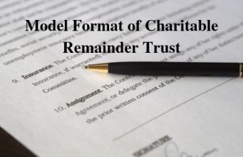 Model Format of Charitable Remainder Trust