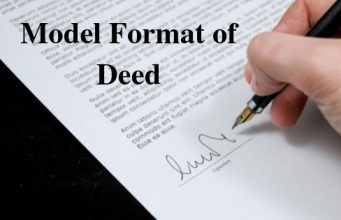 Model Format of Deed