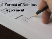 Model Format of Nominee Agreement