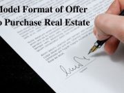 Model Format of Offer to Purchase Real Estate