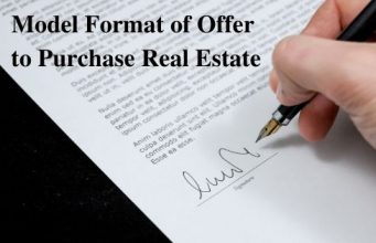 Model Format of Offer to Purchase Real Estate