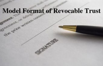Model Format of Revocable Trust