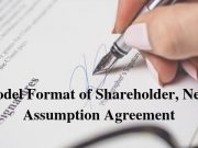 Model Format of Shareholder, New-Assumption Agreement