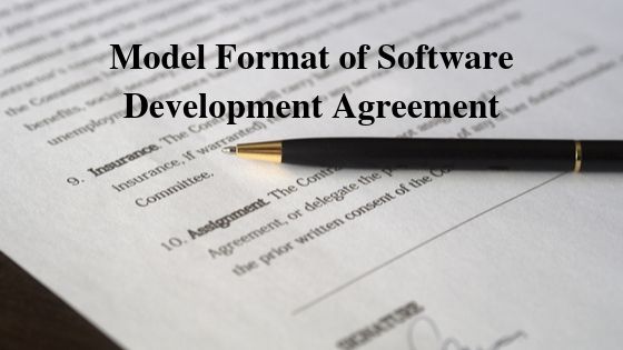 Model Format of Software Development Agreement