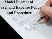 Model Format of Travel and Expense Policy and Procedure