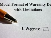 Model Format of Warranty Deed, with Limitations