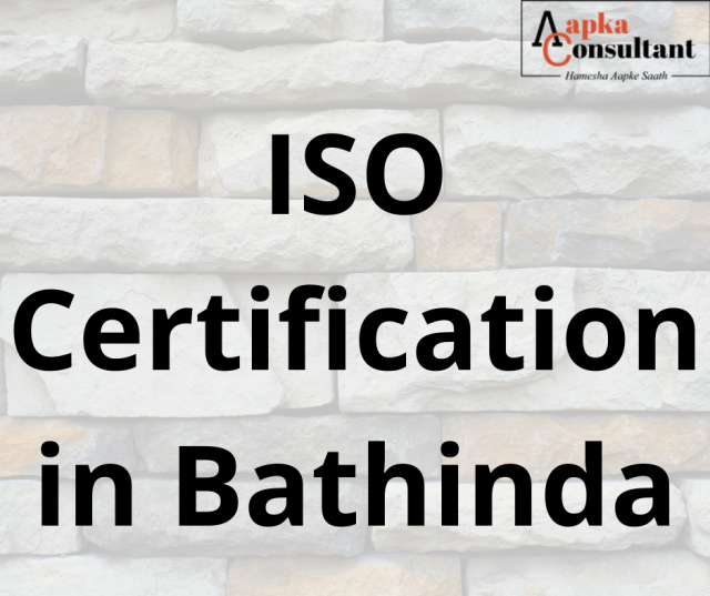 ISO Certification in Bathinda
