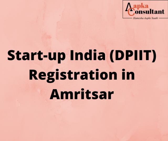 Start-up India (DPIIT) Registration in Amritsar