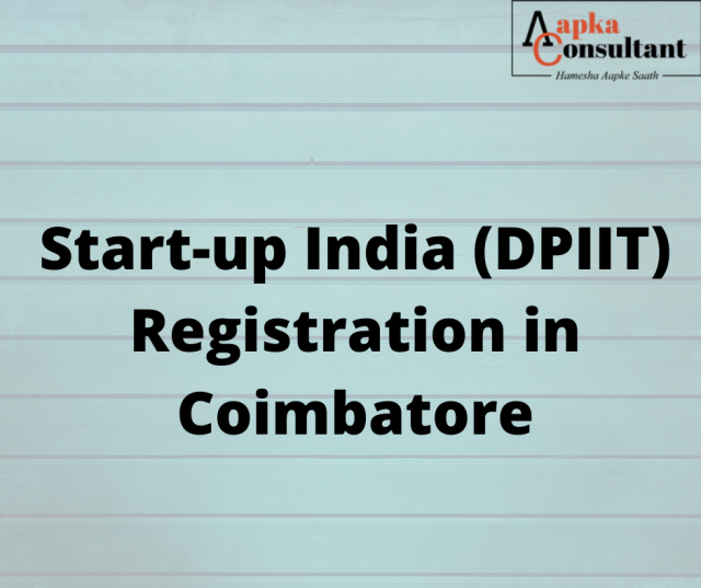 Start-up India (DPIIT) Registration in Coimbatore