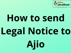 How to send Legal Notice to Ajio