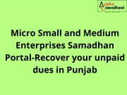 Micro Small and Medium Enterprises Samadhan Portal-Recover your unpaid dues in Punjab